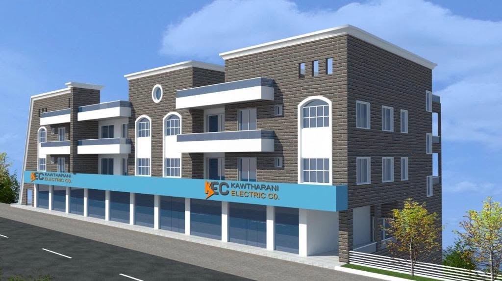 Kawtharani Electric Company building in Tefahta