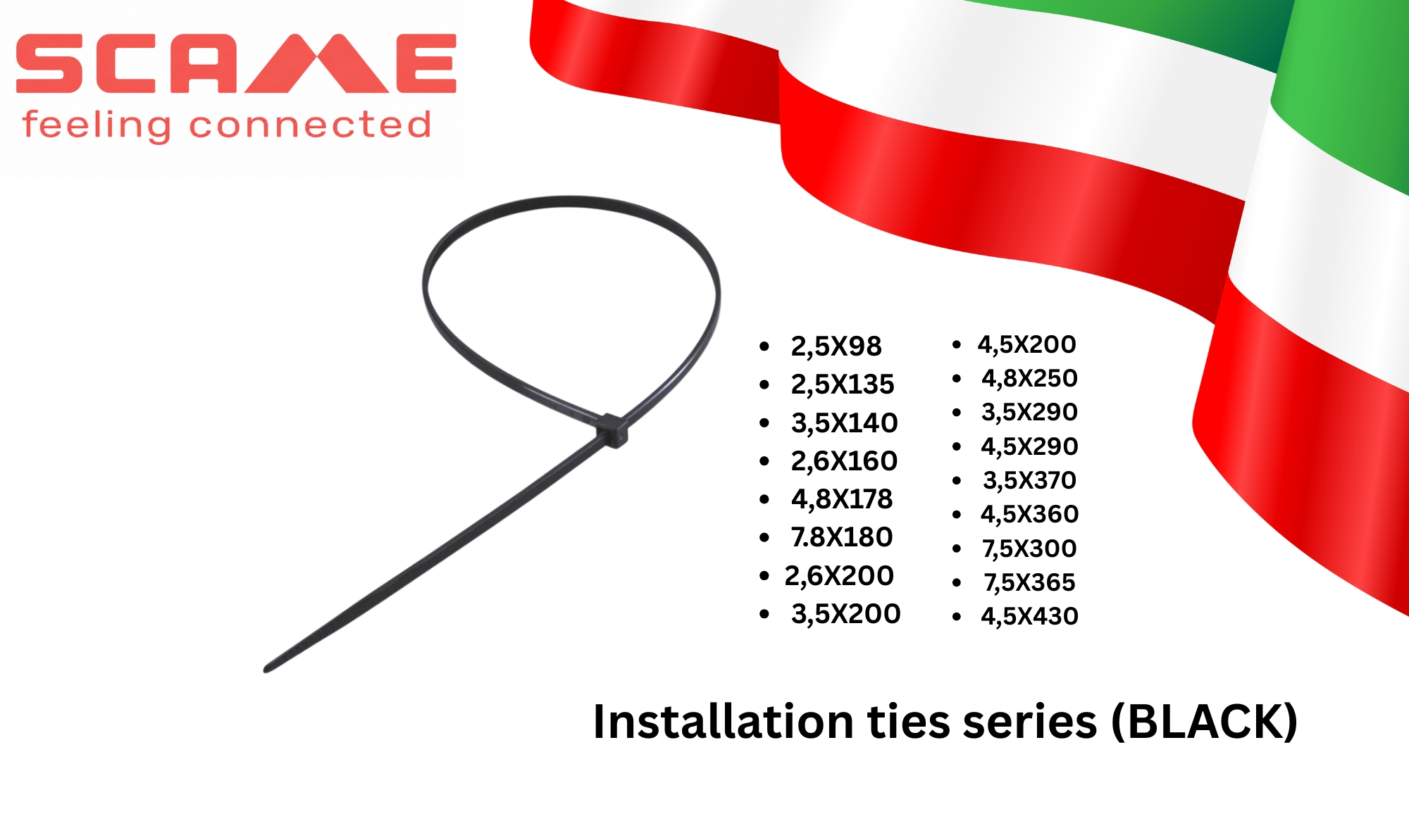 CABLE TIE BLACK