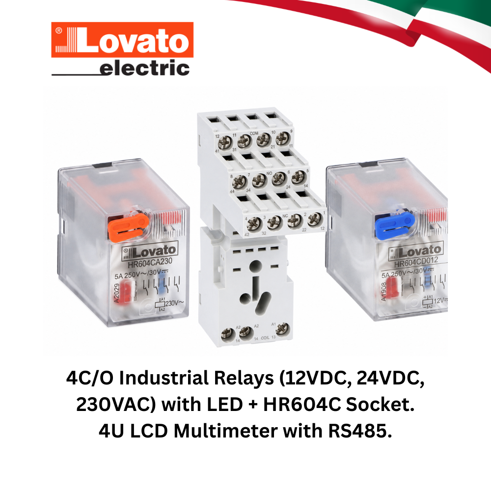 Series Industrial Plug-In Relay and Socket Assembly
