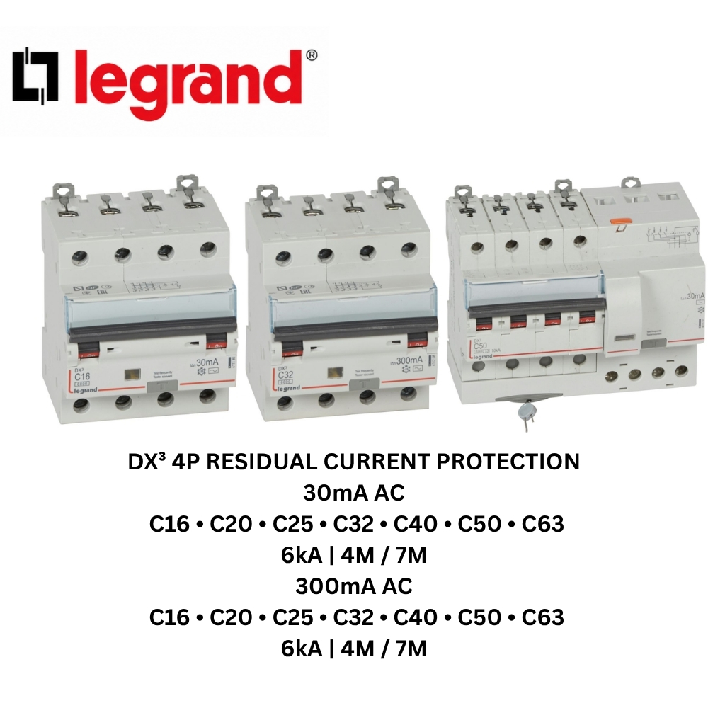 DX3 4P RESIDUAL CURRENT PROTECTION