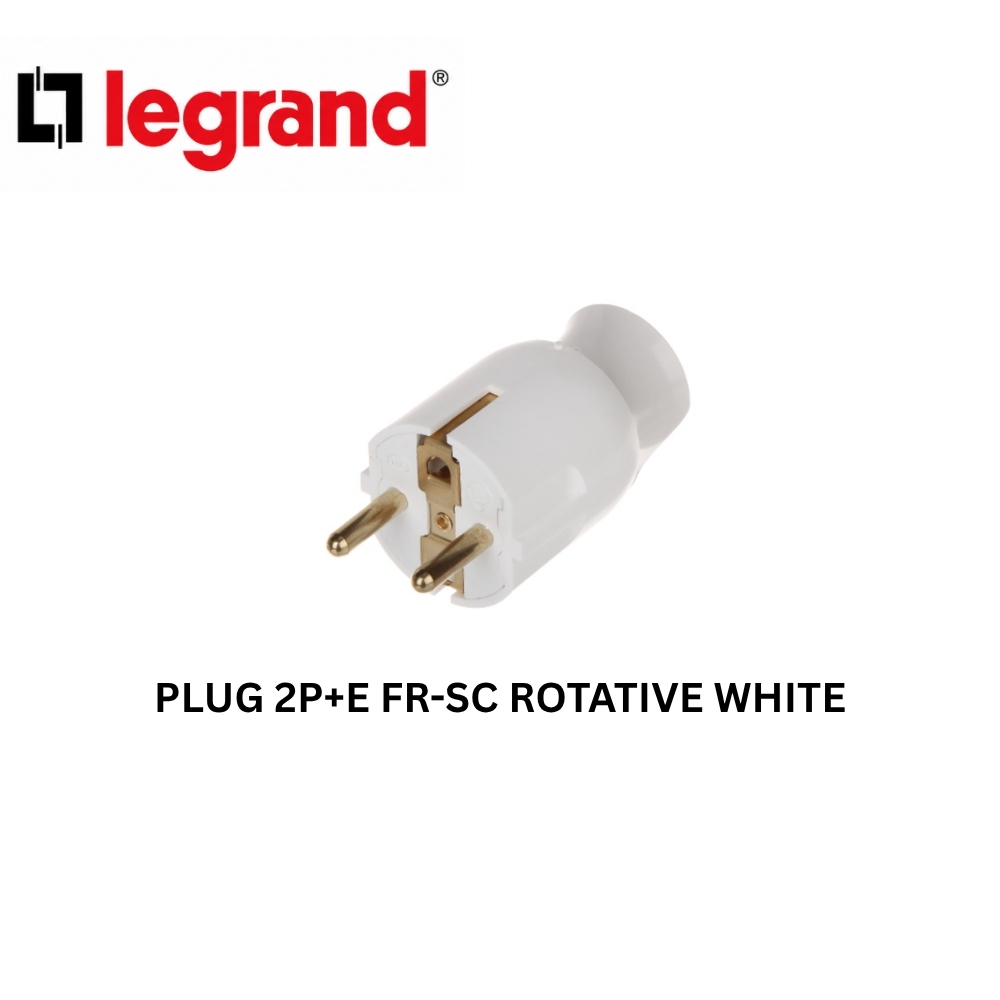 Legrand Plug 2P+E FR-SC Rotative White