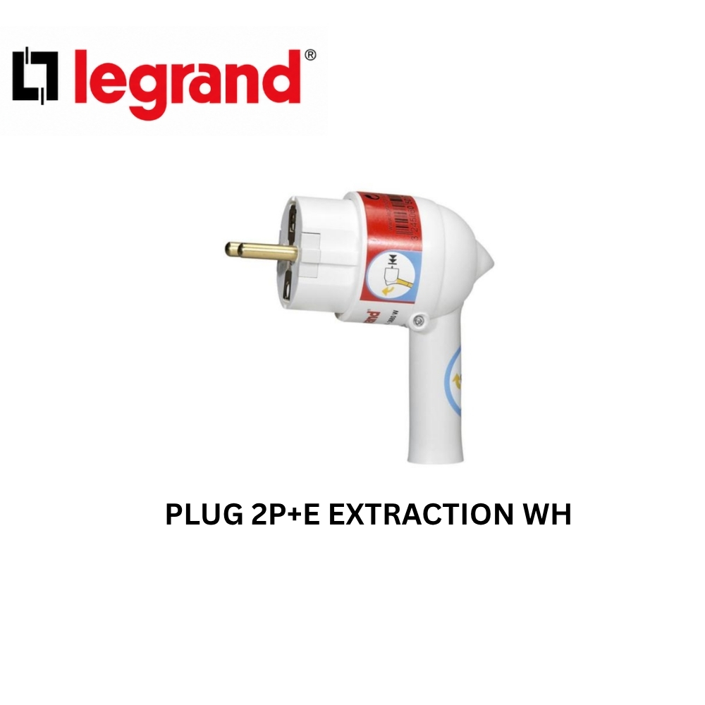 Legrand Plug 2P+E Extraction White