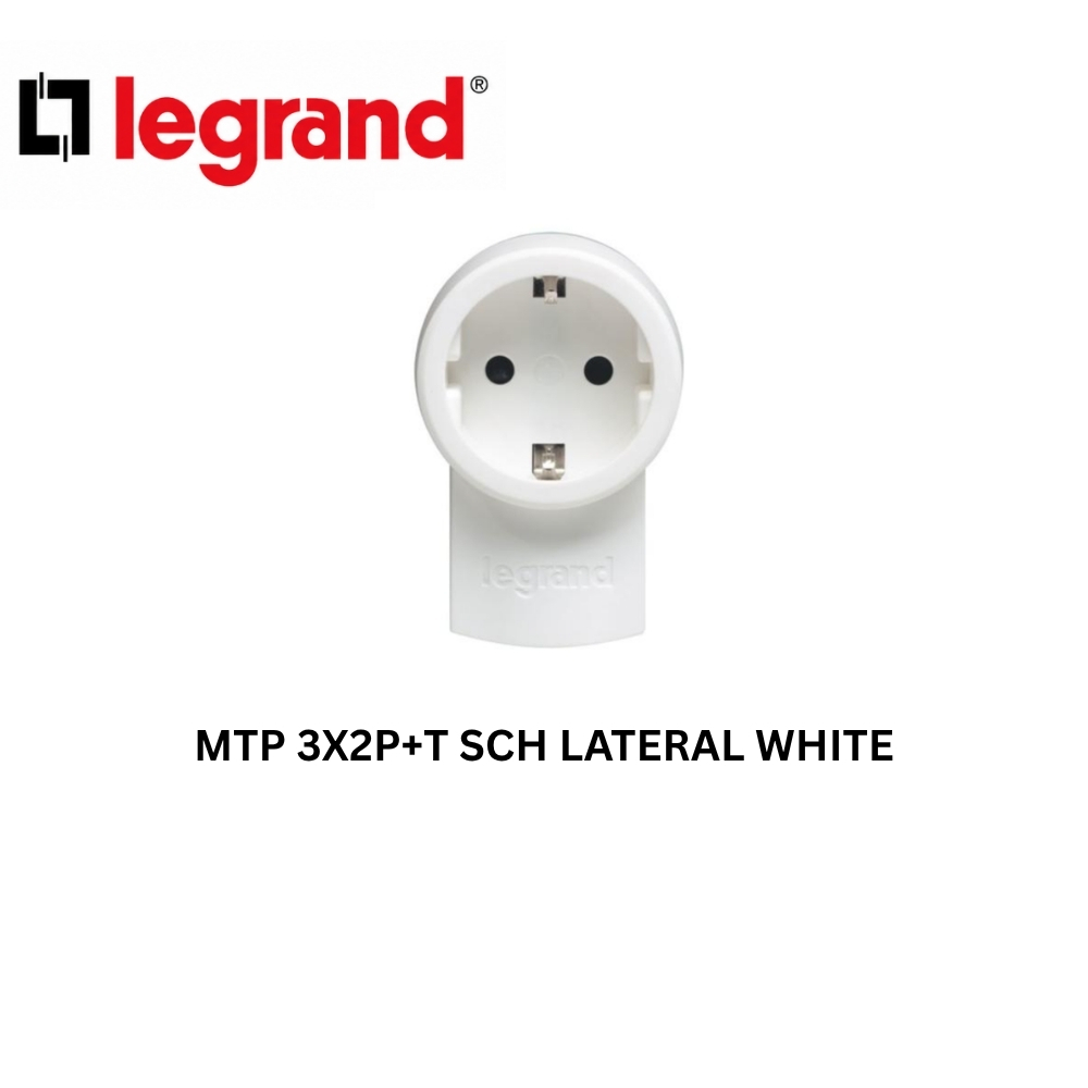 Legrand MTP 3x2P+T Schuko Lateral White