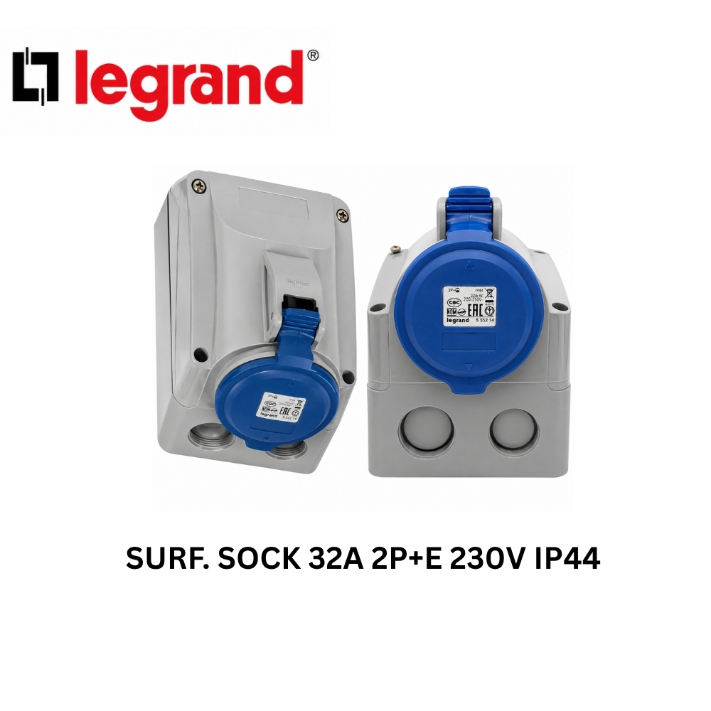Legrand Surface Socket 32A 2P+E 230V IP44