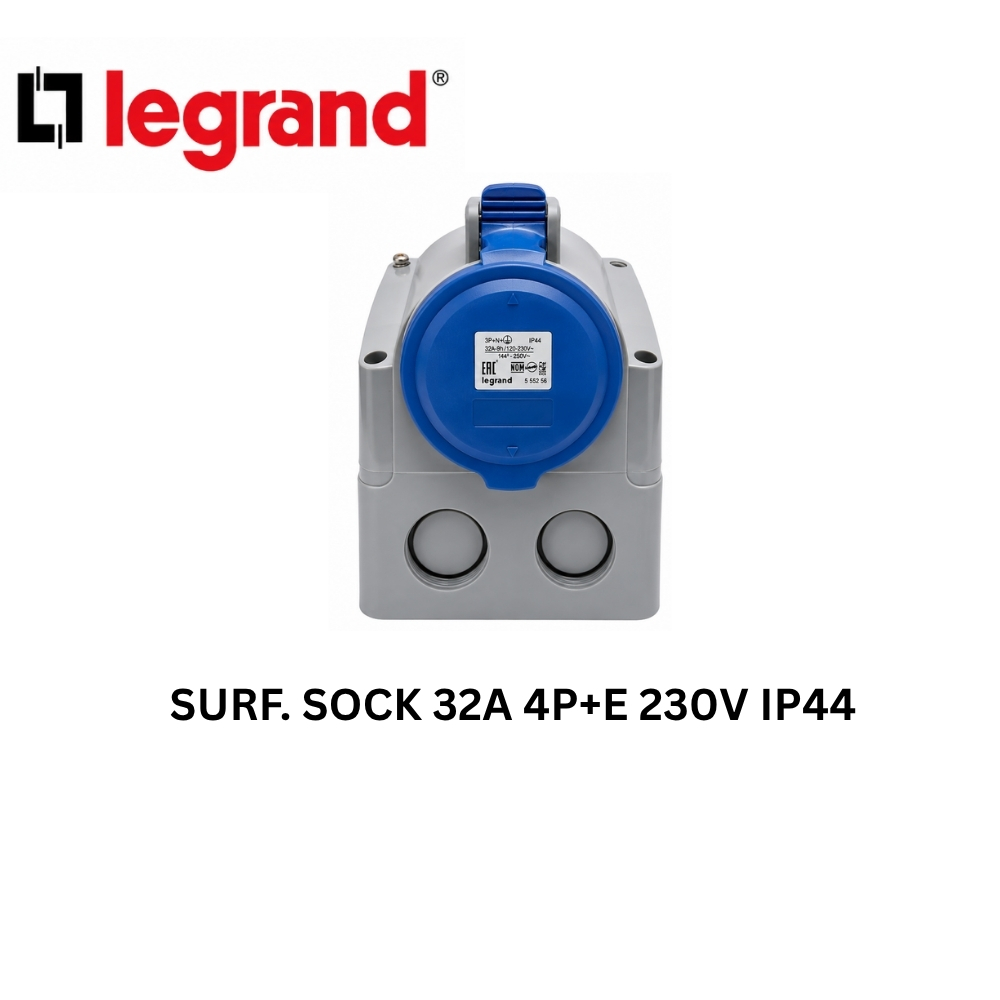 Legrand Surface Socket 32A 4P+E 230V IP44