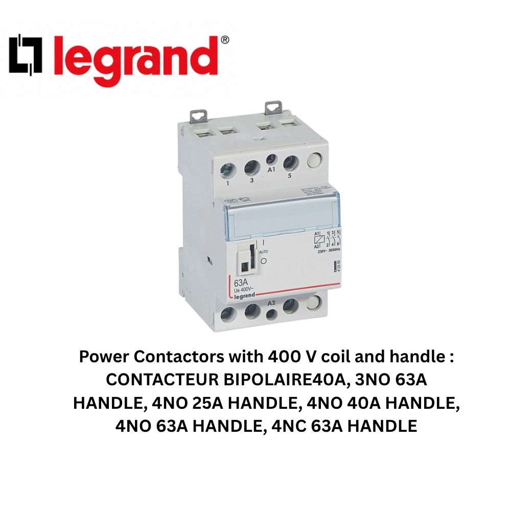 Legrand Power Contactor 3NO 63A 400V Handle